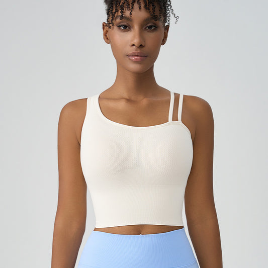 High-Impact Shockproof Sports Bra Fixed Cup