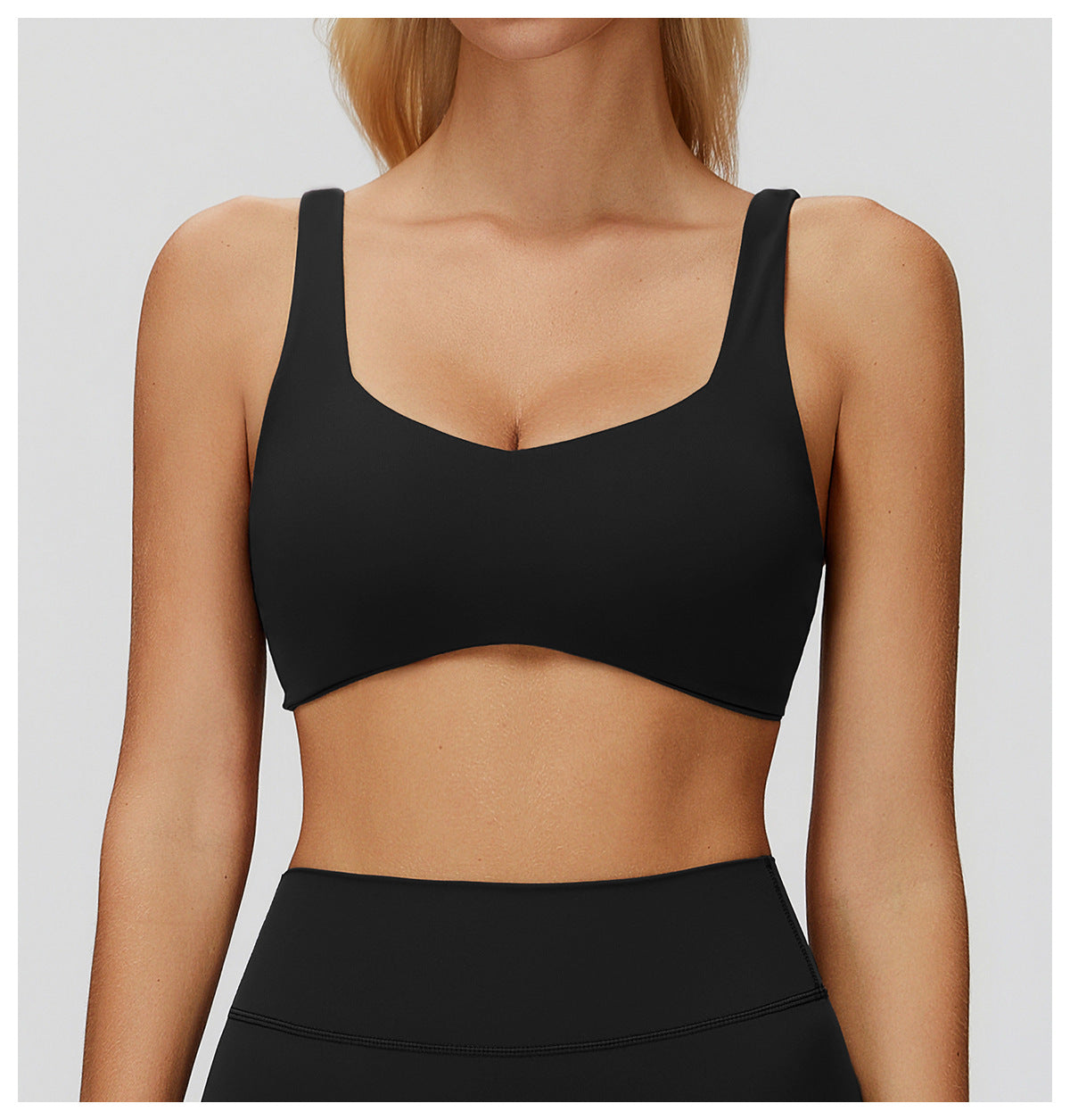 Crossback Strappy Sports Bra with High Support