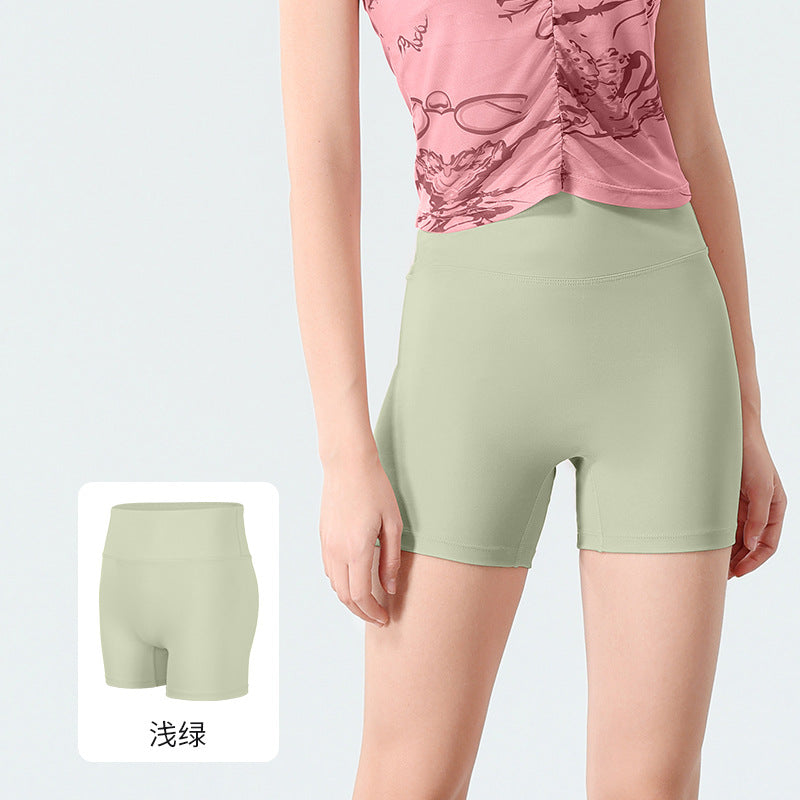 High-Waisted 3/4 Yoga Shorts Seamless Butt-Lifting Tummy Control Quick-Dry Workout Shorts