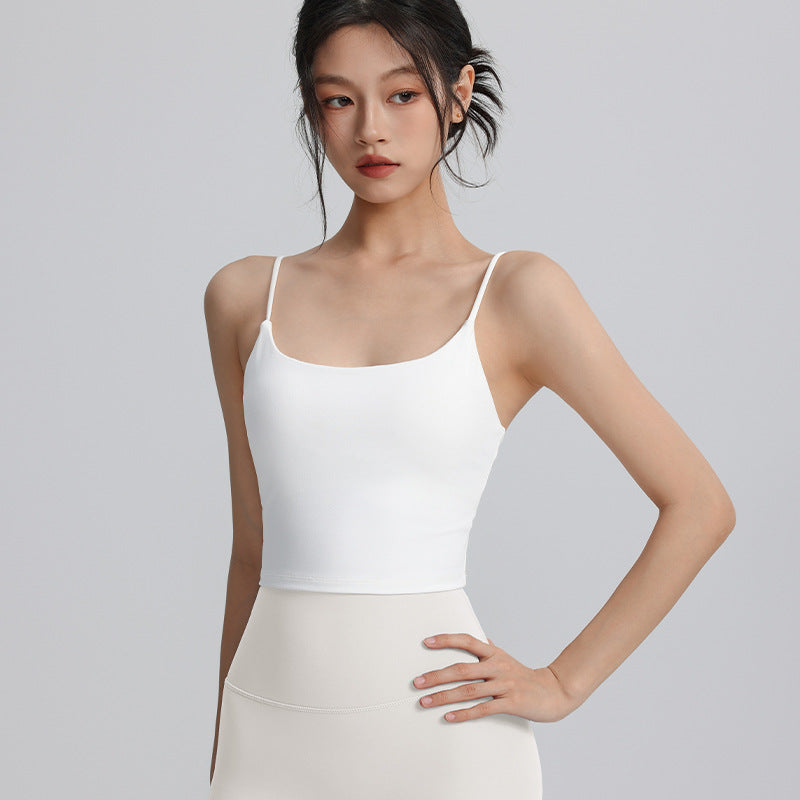 Strappy Backless Sports Bra