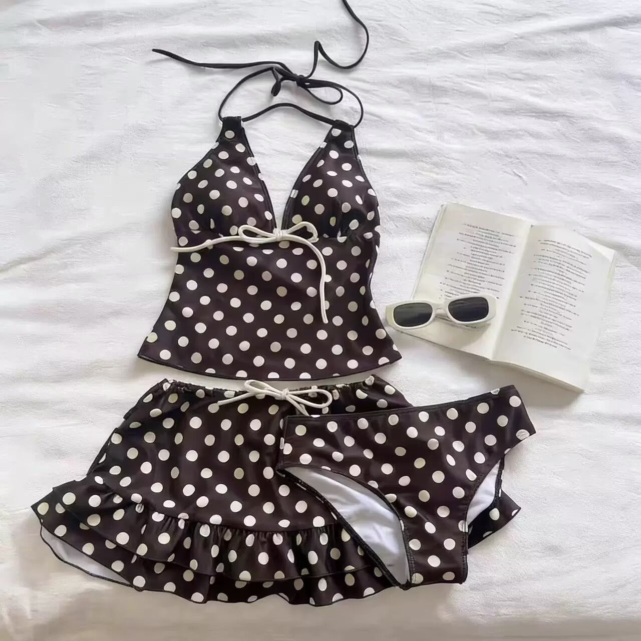 polka dot skirt bikini swimsuit women high quality beach