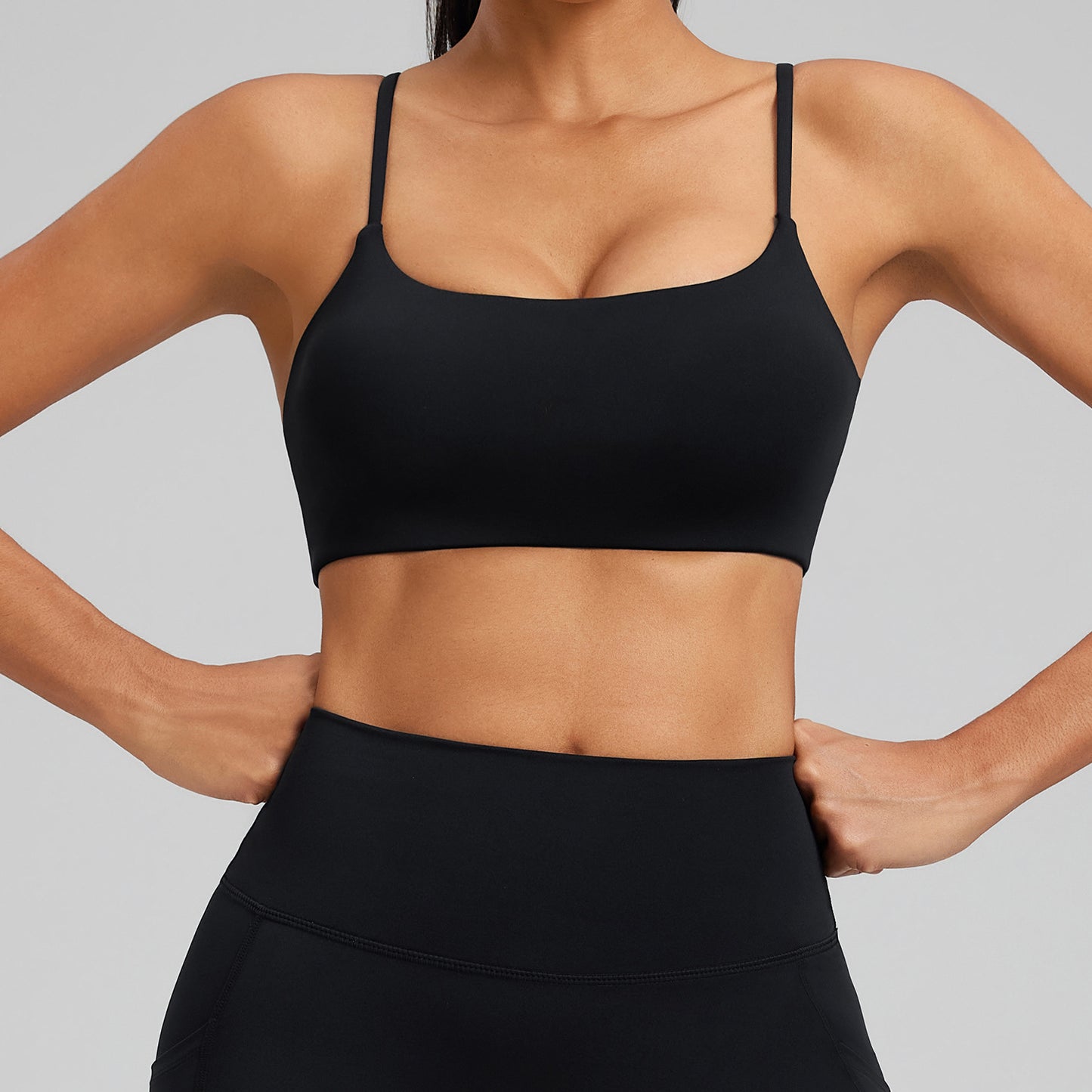 Y-Back Sports Bra with Padded Cups