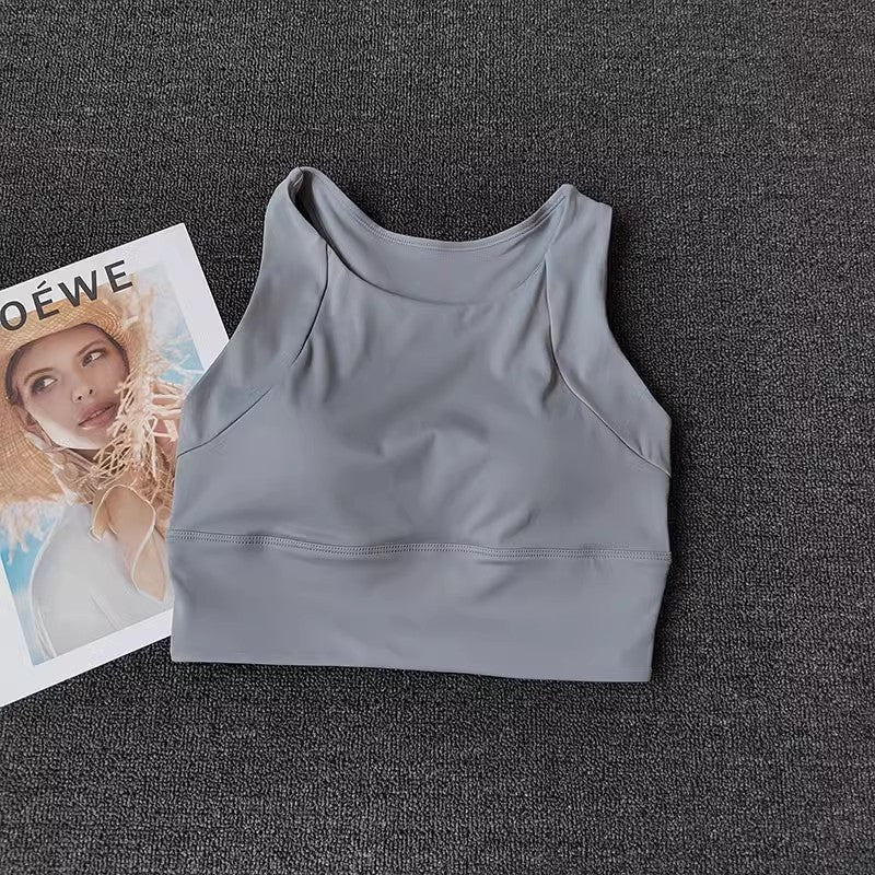 Supportive Seamless Sports Bra for Running and Yoga