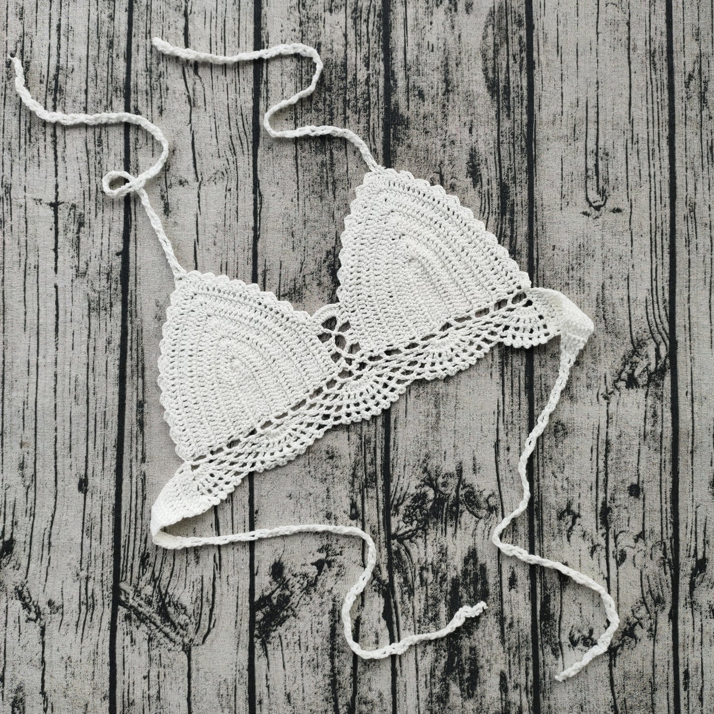 Handmade Crochet Lace Push-Up Bra