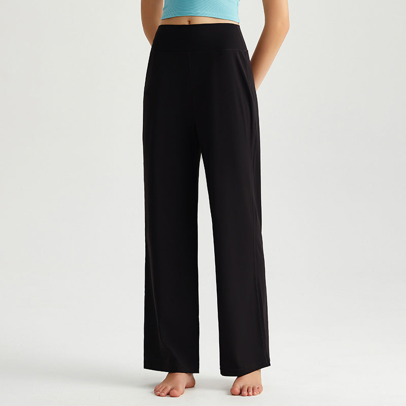 High-Waisted Wide Leg Lounge Pants for Women - Breathable Loose Fit