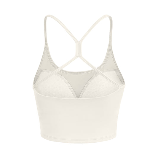 Crisscross Strappy Crop Sports Bra