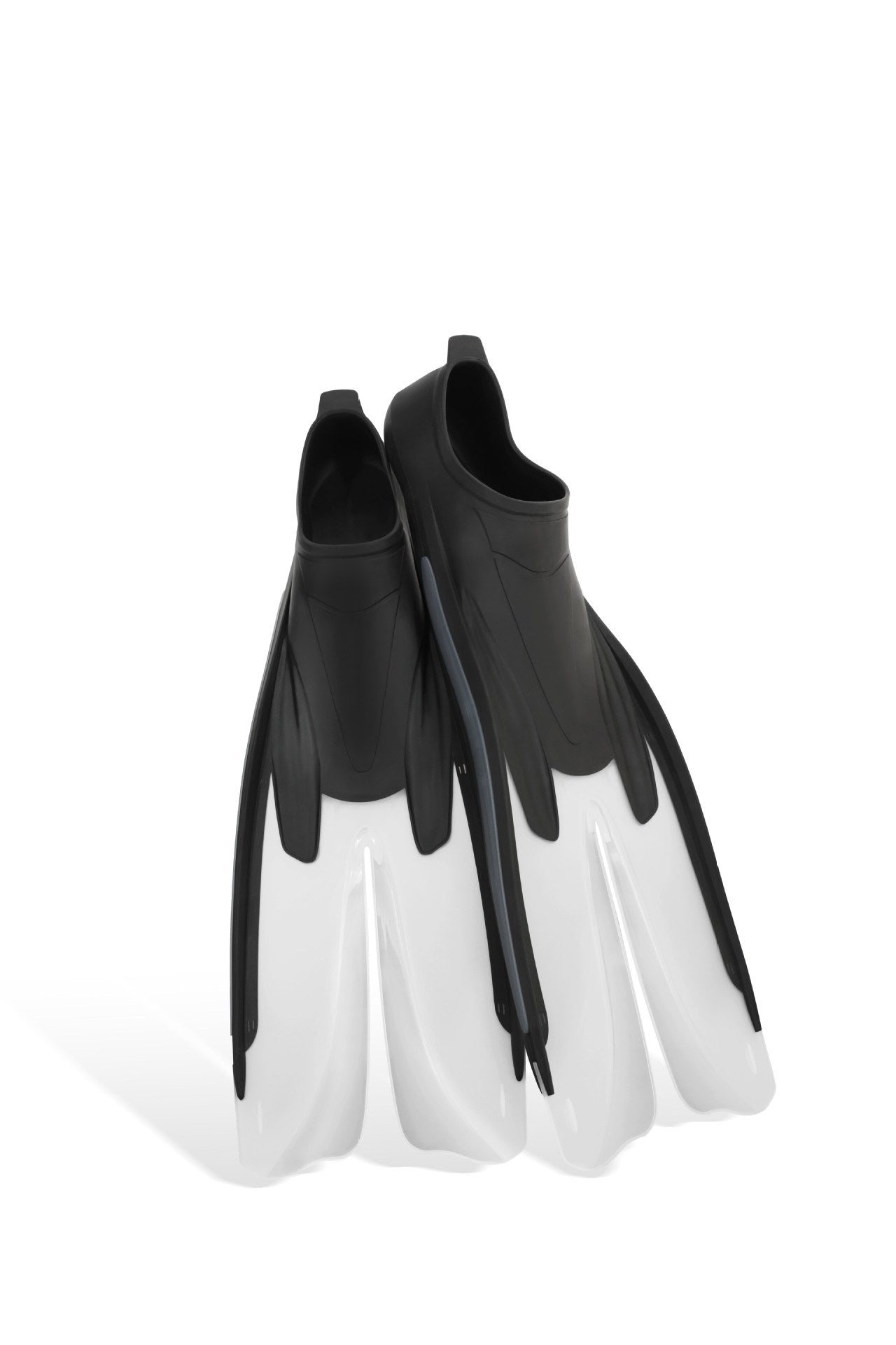 Split Fins for Freediving Swimming Training Lightweight Flexible TPR