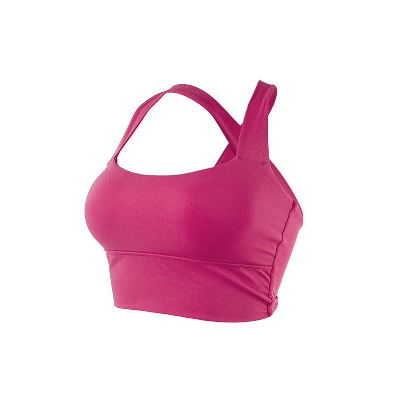 Cross Strap High-Impact Sports Bra UPF50+