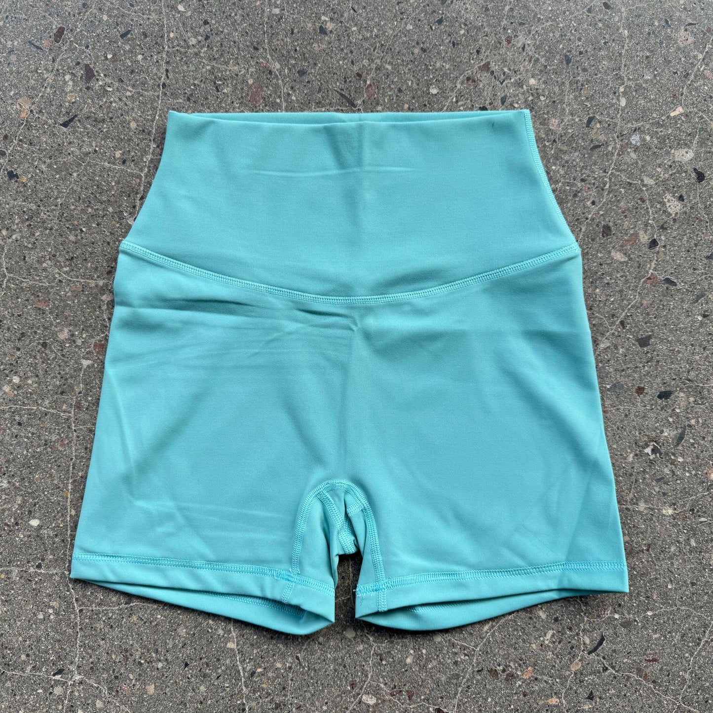 Magenta High Waist Yoga Shorts for Summer