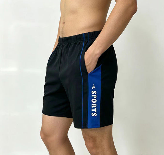Antichlor Training Swim Trunks Black with Contrast Stripes