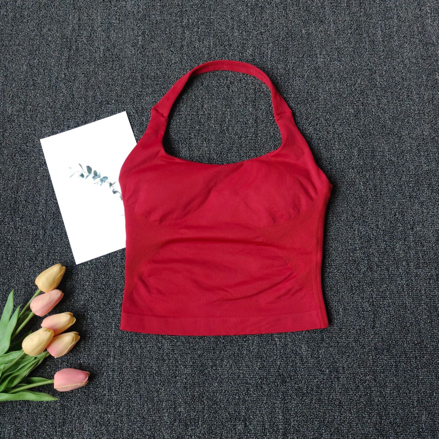 Seamless Yoga Vest | Premium Strappy Tank Top for Running & Fitness