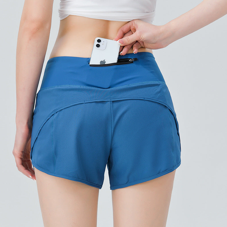 Women's Running Shorts with Phone Pocket Anti-Chafing Liner