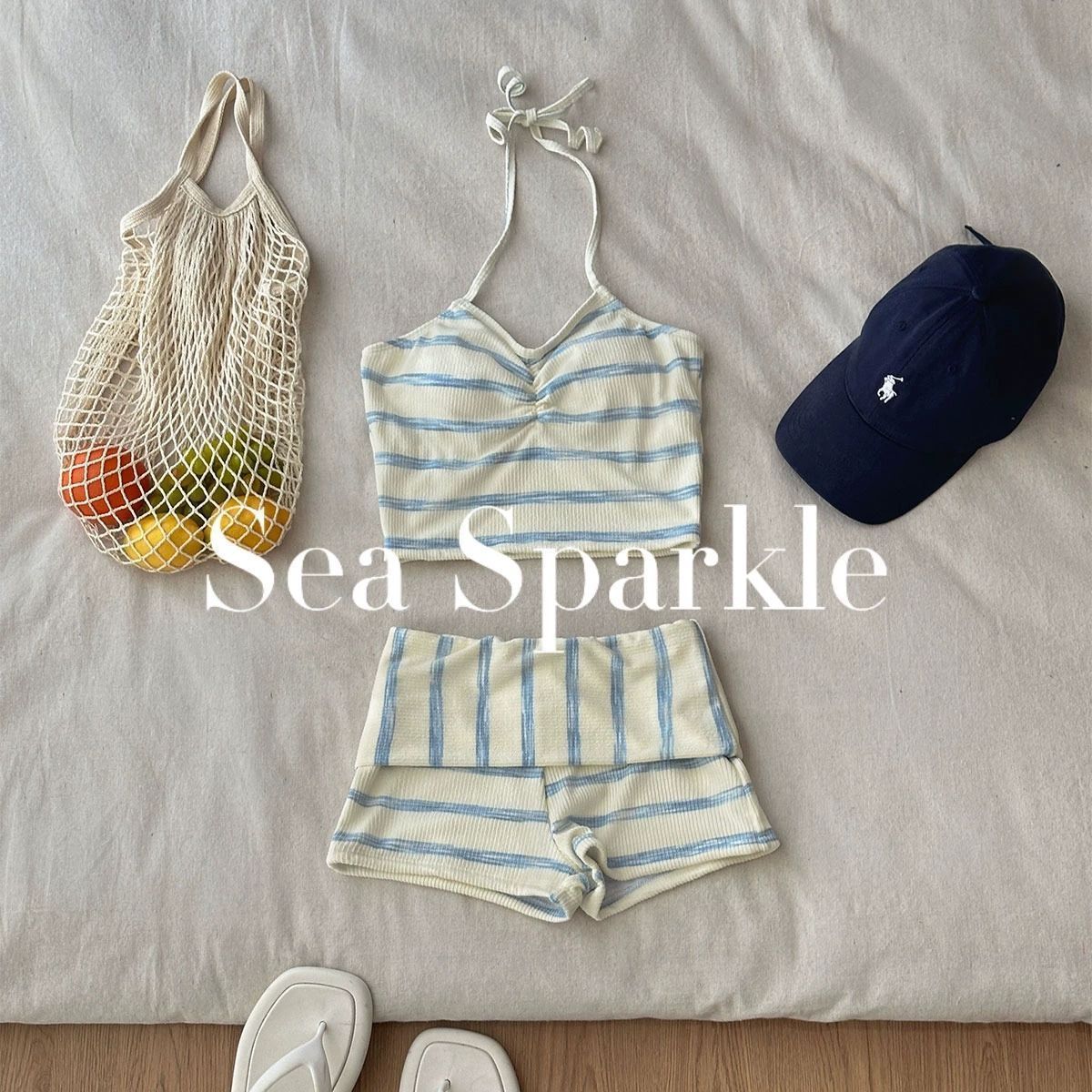 Gentle Striped Halter Bikini Set - EU 36-44 (US XS-XL)