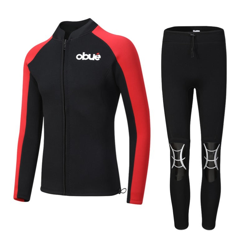 Long Sleeve UV Protection Rash Guard Two-Piece Swim Set