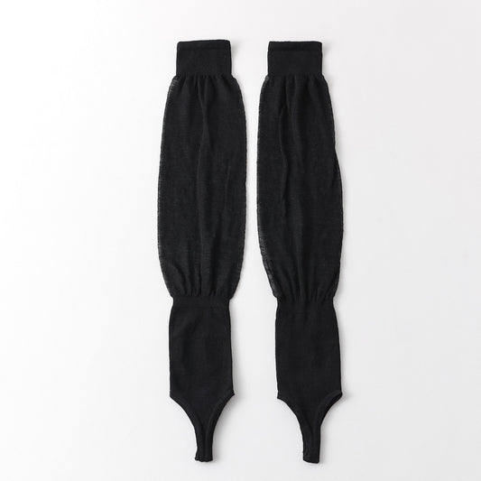 Stirrup Thigh High Leg Sleeves Women Summer Sheer Bamboo