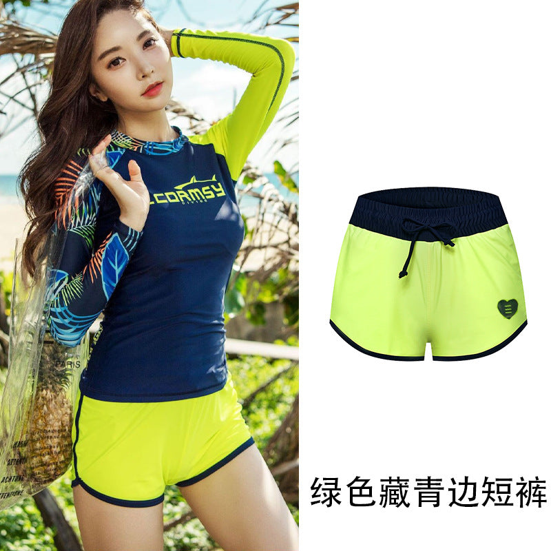 UPF 50+ Long Sleeve Rash Guard & High-Waisted Triangle Briefs