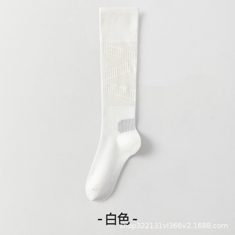 Breathable Mesh Calf Compression Socks for Women - Sporty Everyday Wear