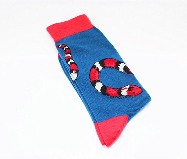 Fun Animal Print Crew Socks - Novelty Cotton Socks for Men & Women