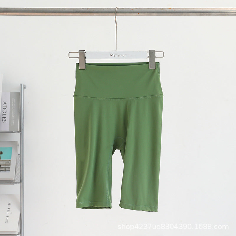 High Waist Five-Inch Yoga Shorts for Summer