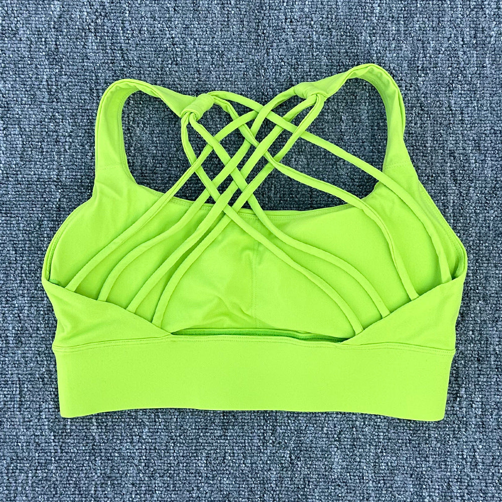 High Intensity Criss Cross Back Sports Bra, High Support