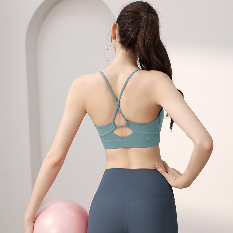 Supportive Sports Bra and Shorts Set - Breathable Yoga Activewear
