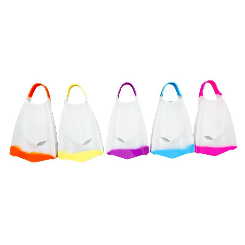 silicone swim paddle fins soft comfortable adult free swimming training gear