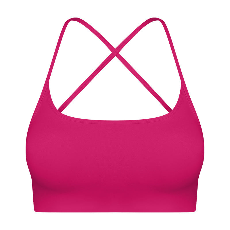 Criss-Cross Back Sports Bra for Women