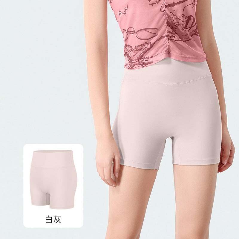 High-Waisted 3/4 Yoga Shorts Seamless Butt-Lifting Tummy Control Quick-Dry Workout Shorts