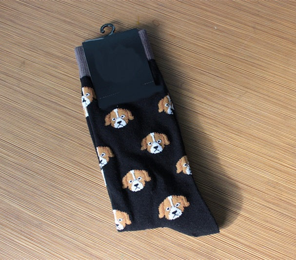 Fun Animal Print Crew Socks - Novelty Cotton Socks for Men & Women