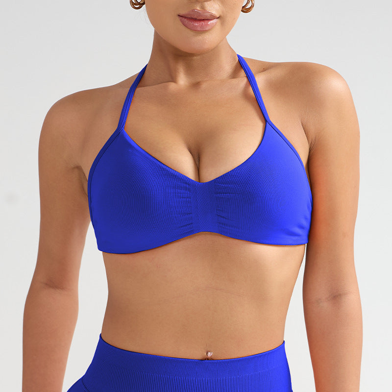 Elegant Back Strap Sports Bra - Ultra Supportive Yoga Top