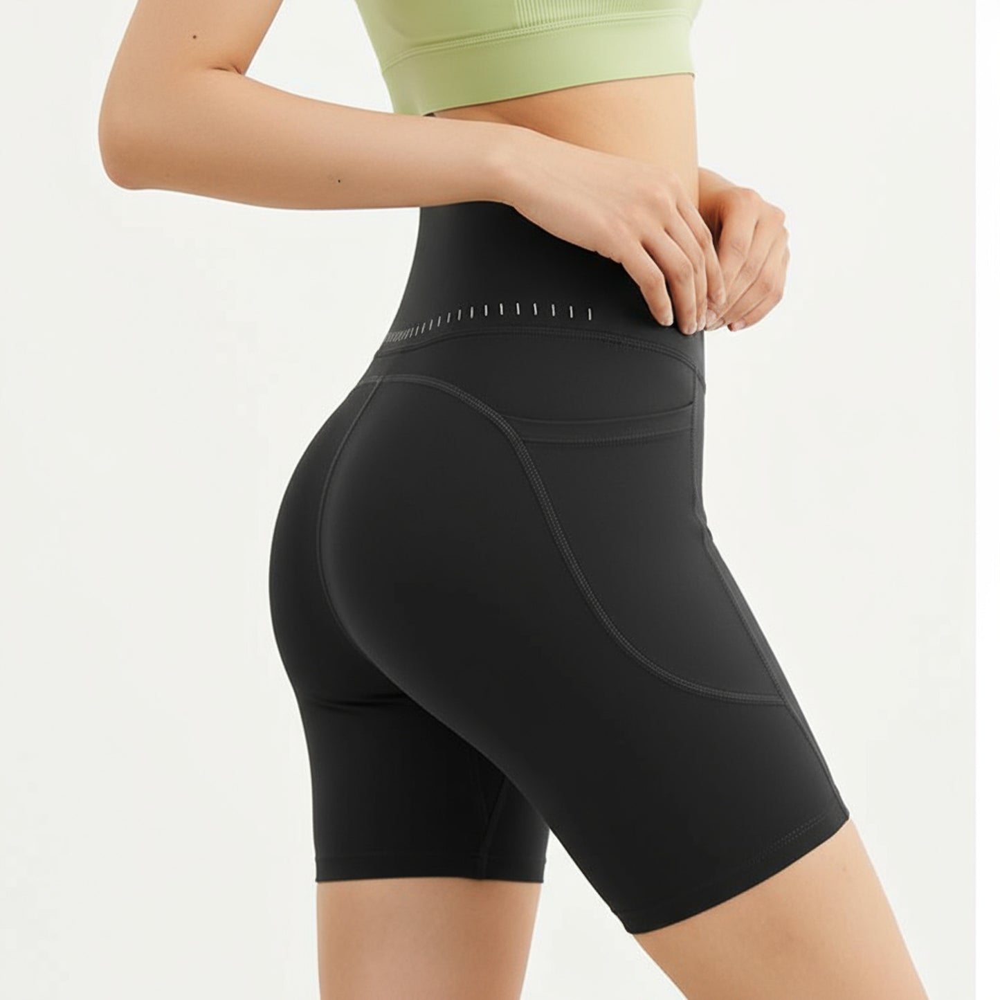 Peach Butt Lift Three-Quarters Yoga Shorts High-Waist Sculpting