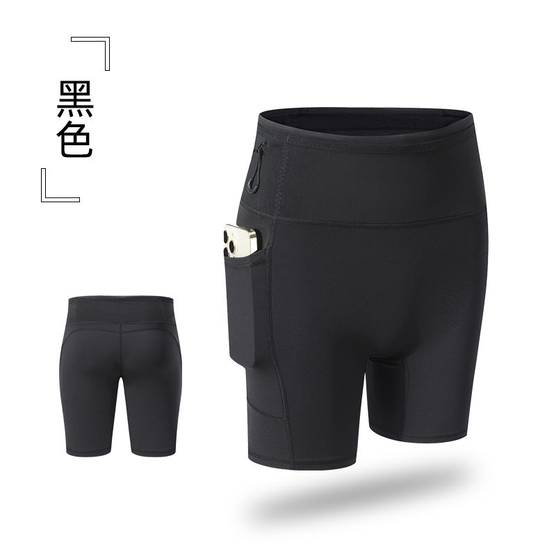 High Waisted Yoga Shorts with Pockets Women Compression Butt Lift Athletic Shorts