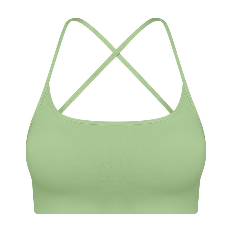 Criss-Cross Back Sports Bra for Women