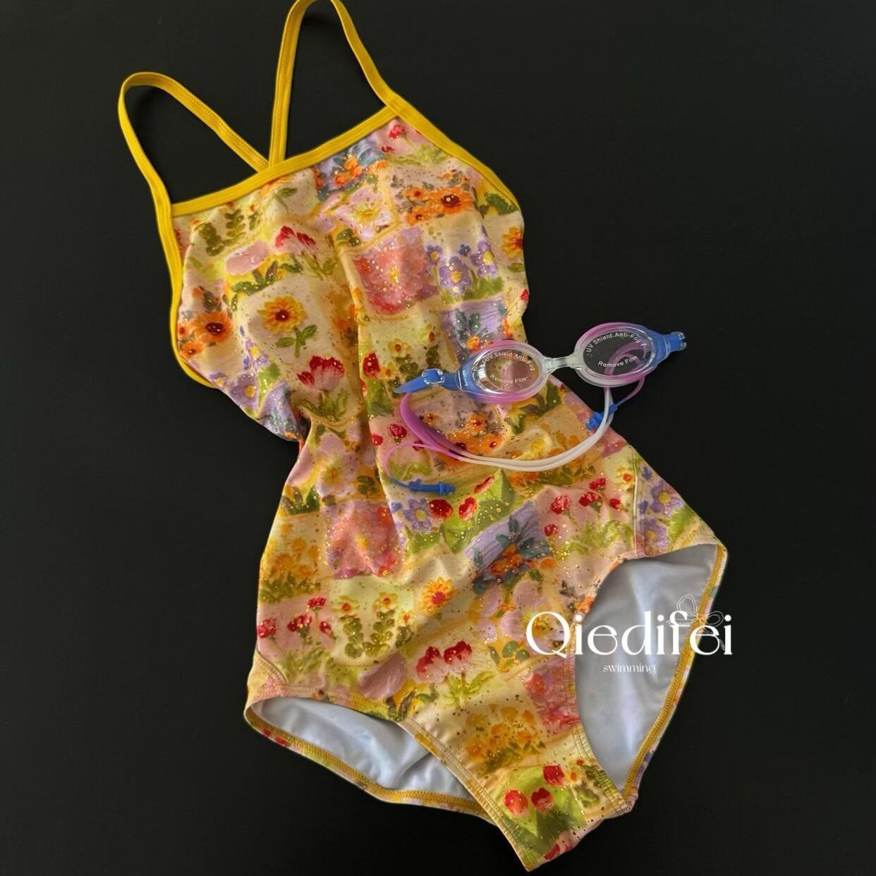 Floral Print One-Piece Swimwear