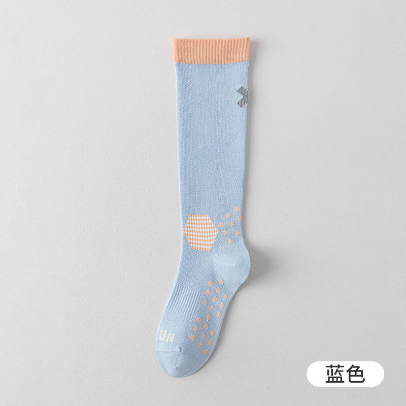 Performance Compression Calf Socks with Reflective Details for Cycling and Running