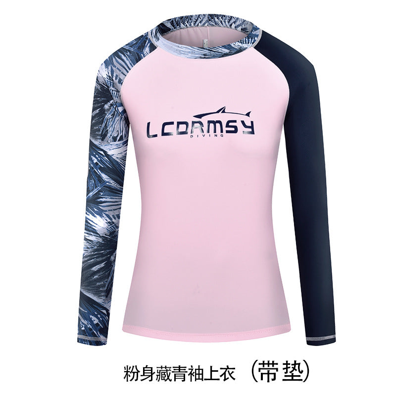 UPF 50+ Long Sleeve Rash Guard & High-Waisted Triangle Briefs