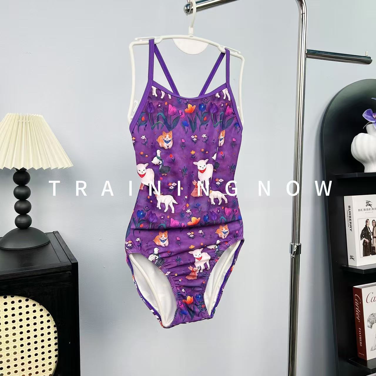 Purple One-Piece Swimwear for Women