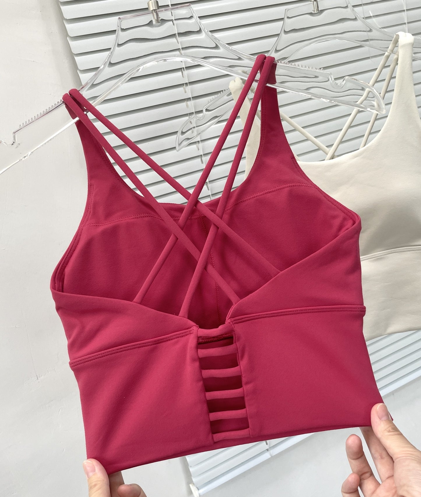 Padded Cross Strap Sports Bra Longline Yoga Vest - Summer 2026