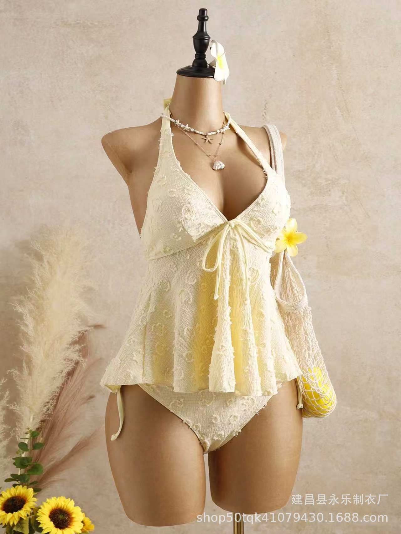 V-neck tie-front camisole lingerie top