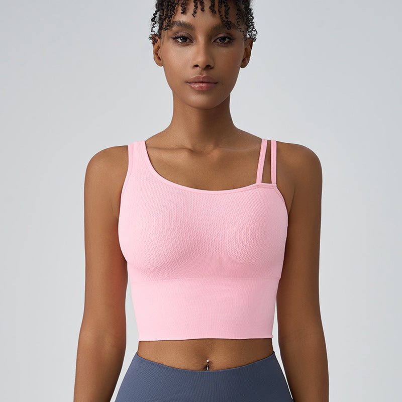High-Impact Shockproof Sports Bra Fixed Cup