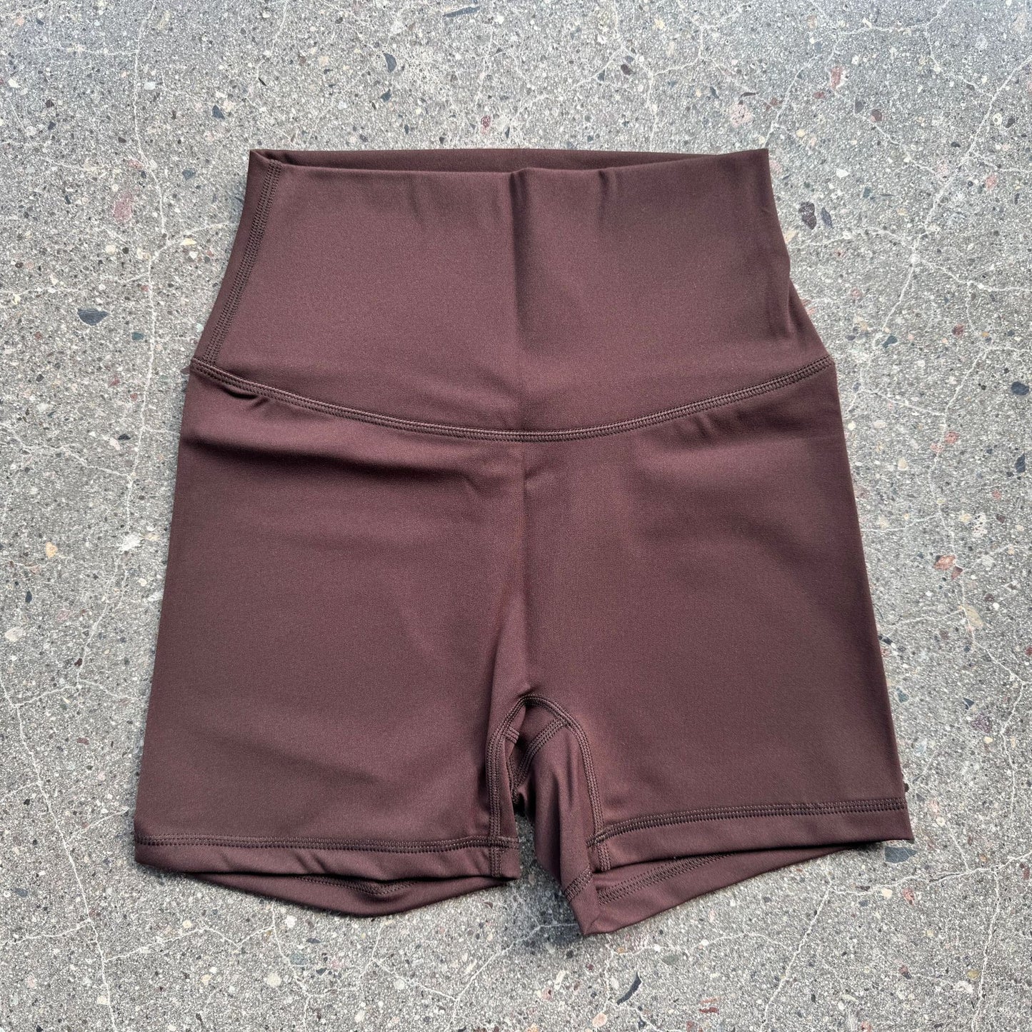 Magenta High Waist Yoga Shorts for Summer