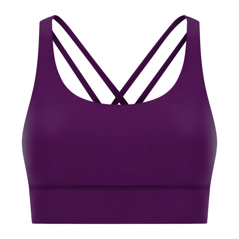 High-Intensity Supportive Crossover Back Yoga Bra