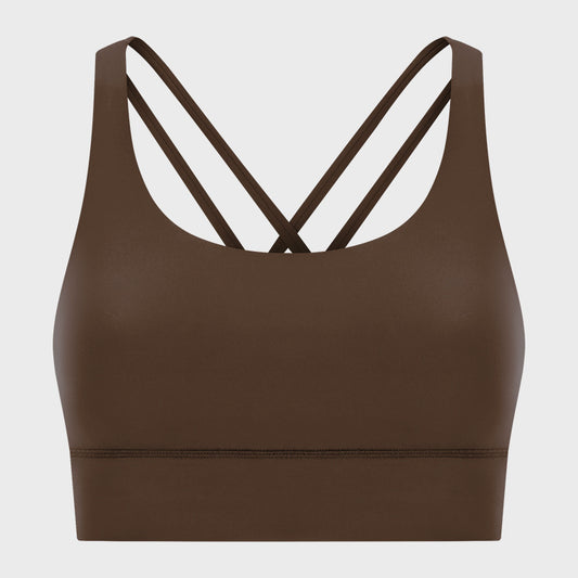Summer Naked-Sense Cross-Back High-Intensity Yoga Bra