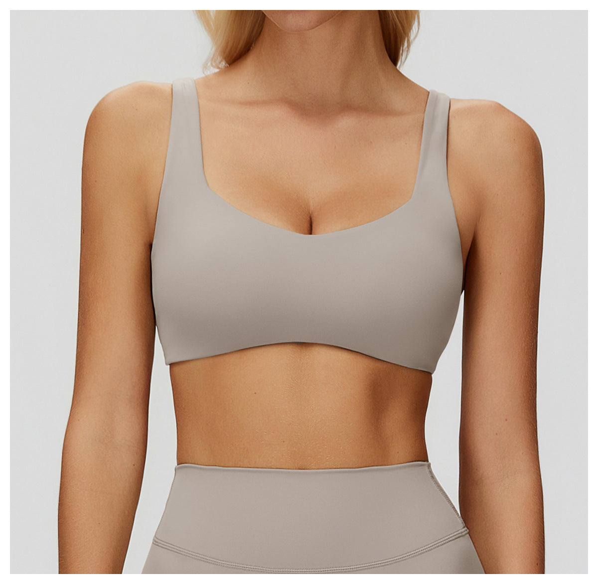 Crossback Strappy Sports Bra with High Support