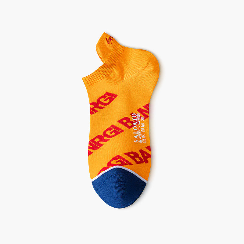 Men's Pure Cotton Ankle Socks - Breathable Summer Boat Socks