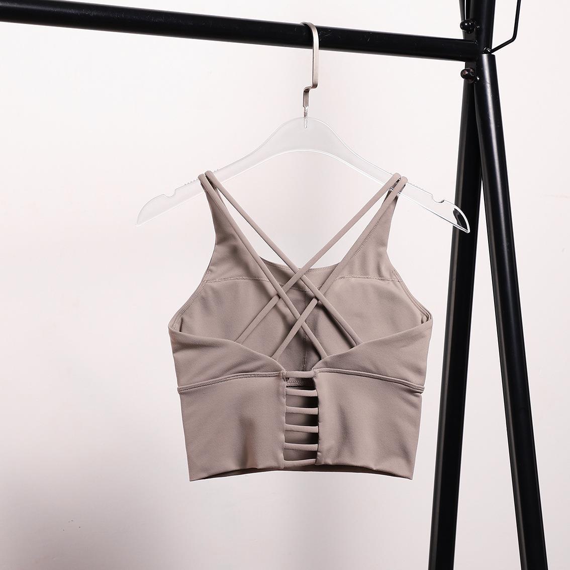 Padded Cross Strap Sports Bra Longline Yoga Vest - Summer 2026