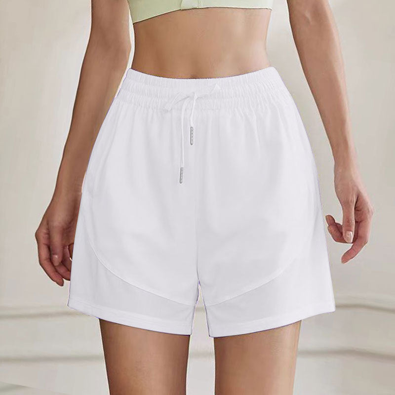 Summer Quick Dry False Two-Piece Loose Active Shorts
