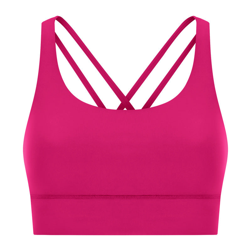 High-Intensity Supportive Crossover Back Yoga Bra