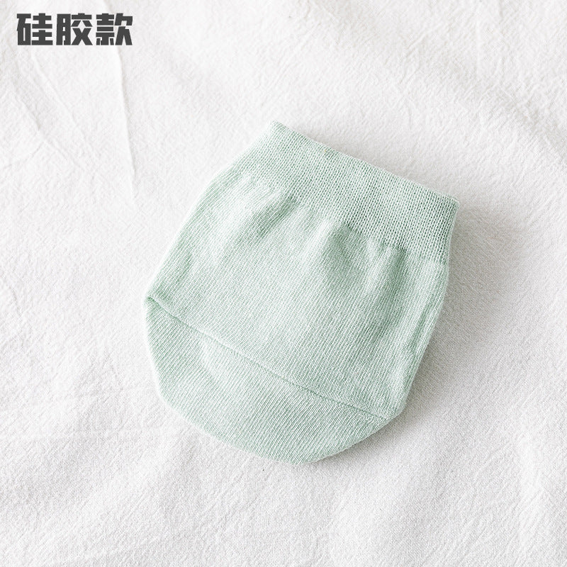 Invisible Half Palm Socks for Women - No Show Boat Socks Summer Thin Cotton
