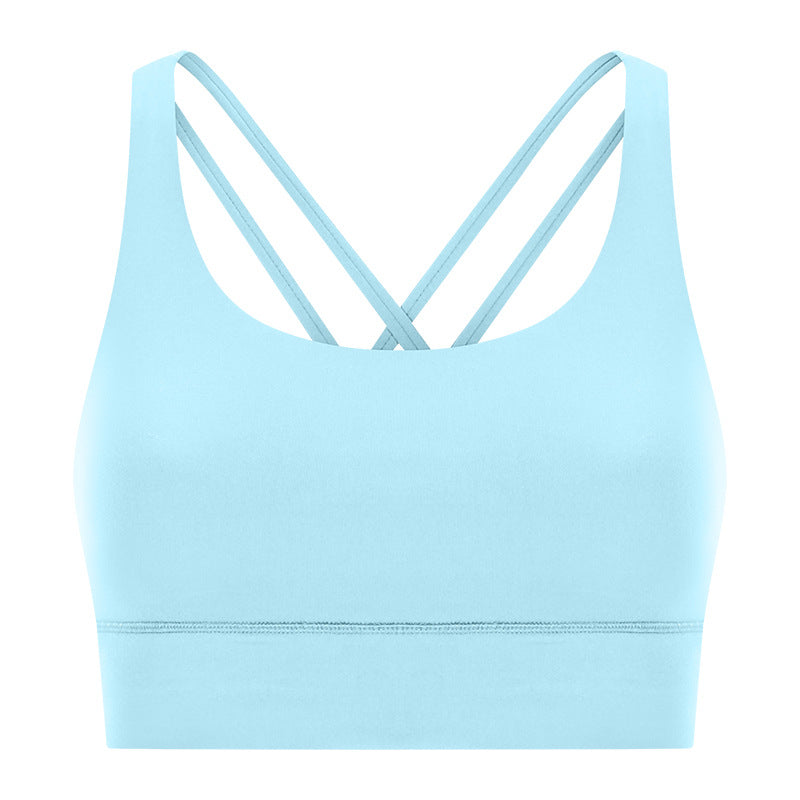 High-Intensity Supportive Crossover Back Yoga Bra